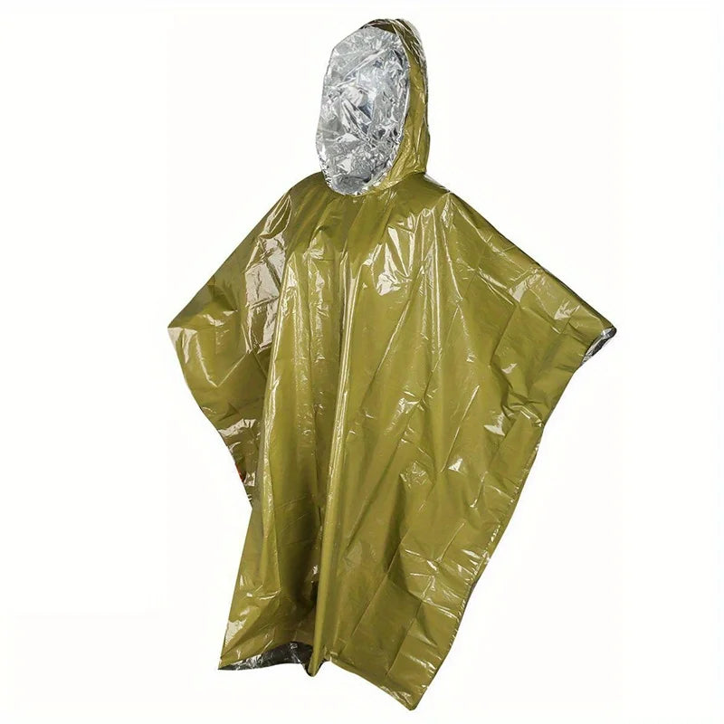 Heavy Duty Emergency Rain Poncho with Hood - JustUsRacers