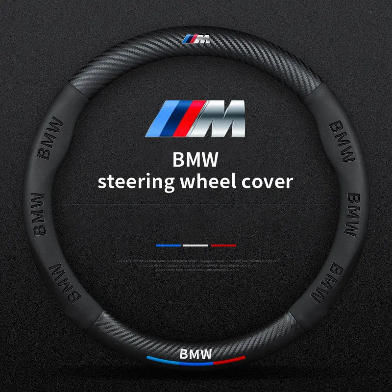 BMW M Sport steering wheel cover for select models: E36, E46, E90, F30, X5, X3, M3, M5.