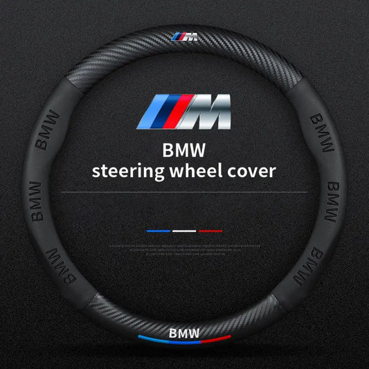 BMW M Sport steering wheel cover for select models: E36, E46, E90, F30, X5, X3, M3, M5.