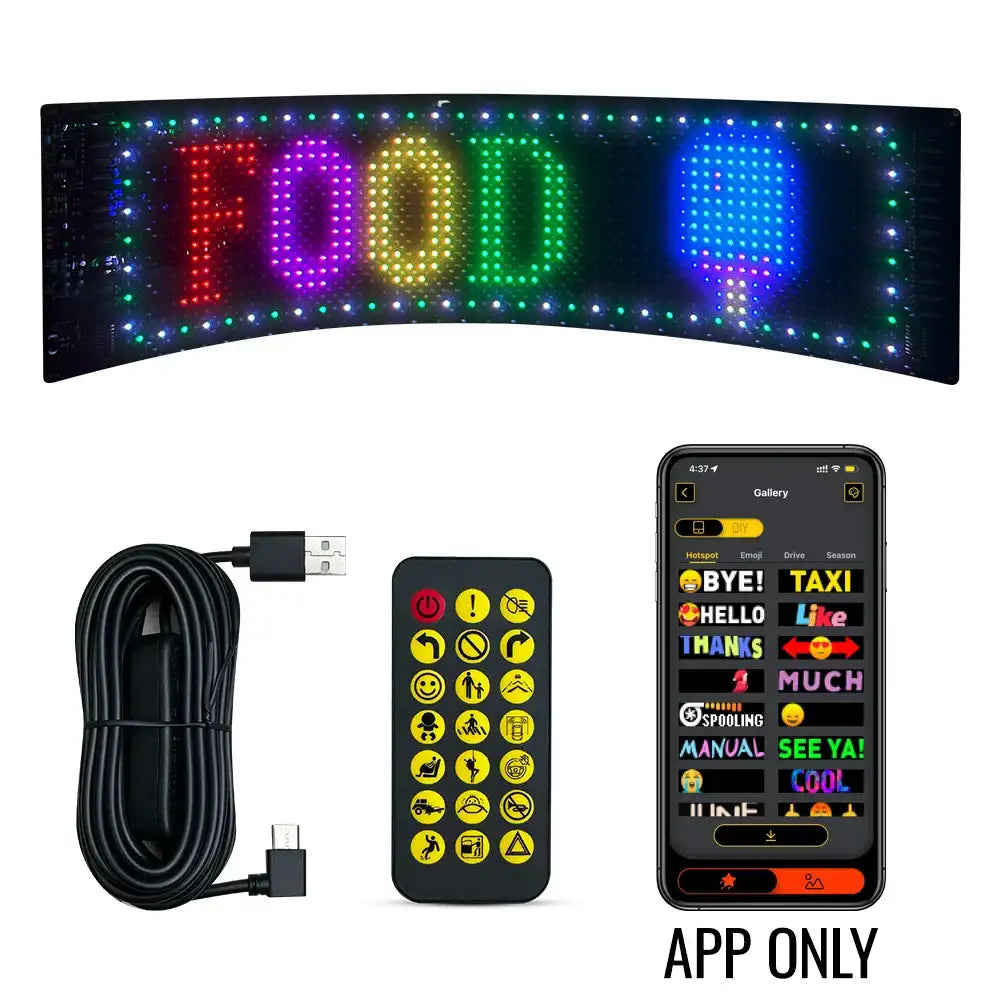 LED Scrolling Sign for Car - JustUsRacers