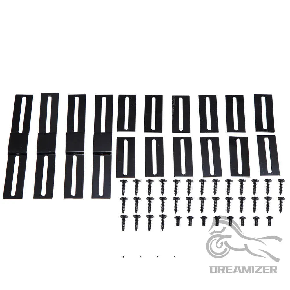 6PCS Universal Side Skirt Extension Rocker Plate Lip - JustUsRacers