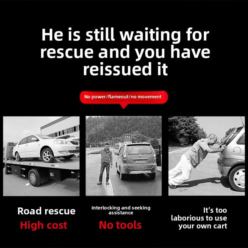 'Emergency jumper starter kit for car battery. Suitable for various vehicles.'