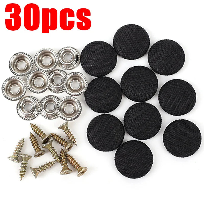 "Roof repair kit: includes 10 black nylon screws"
