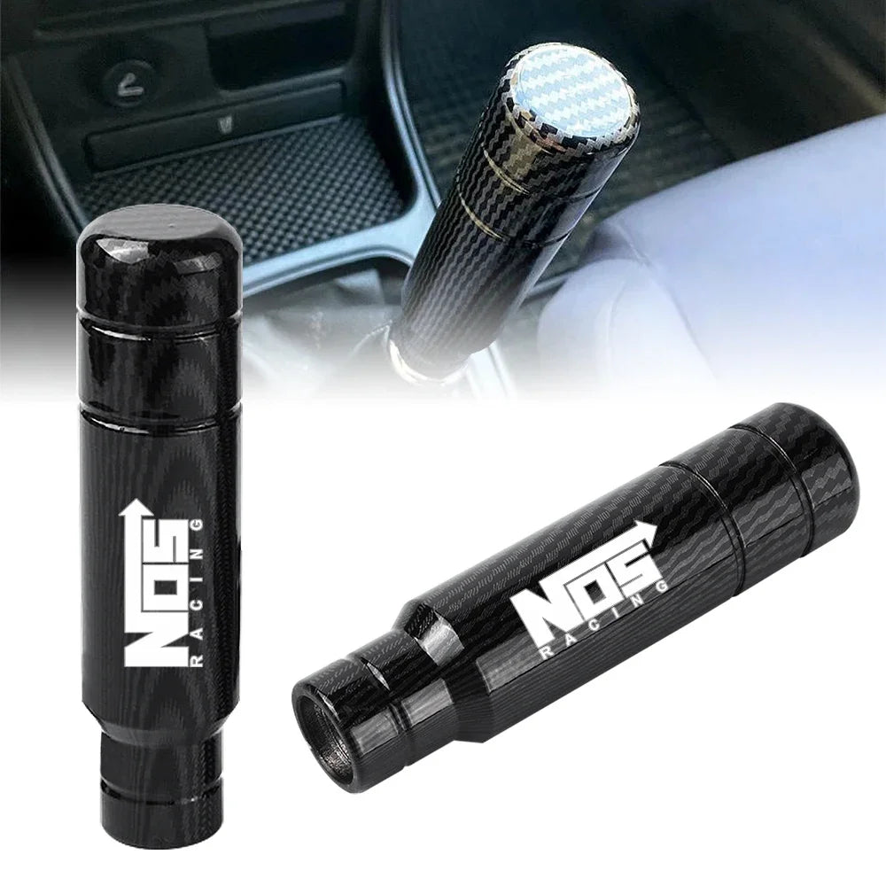 Racing NOS Carbon Fiber 13cm Universal JDM Gear Shift Knob - JustUsRacers