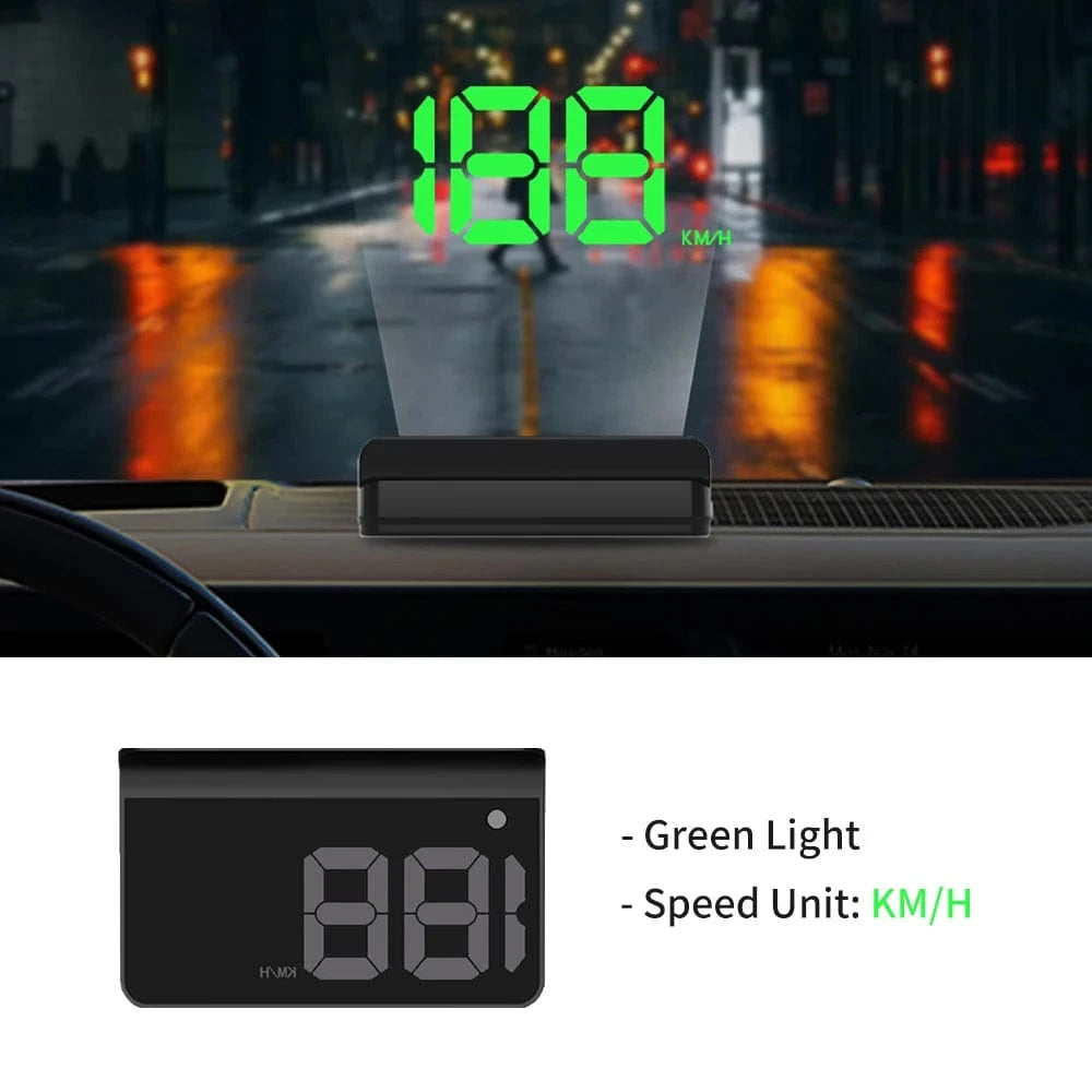 KWHUD Head-up Display (HUD) Car GPS Digital Speedometer - JustUsRacers
