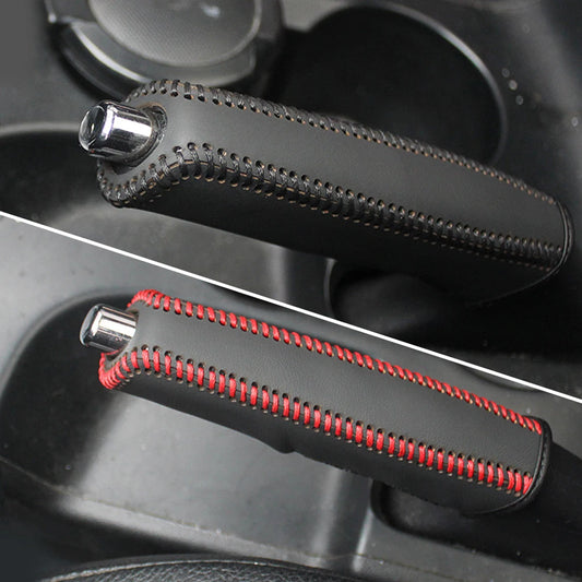 PU Leather Car Handbrake and Gear Shift Cover - JustUsRacers