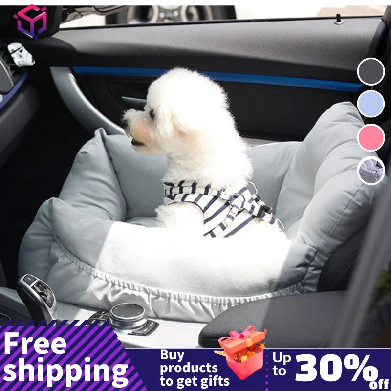 2-in-1 Pet Dog Carrier Folding Car Seat Pad - JustUsRacers