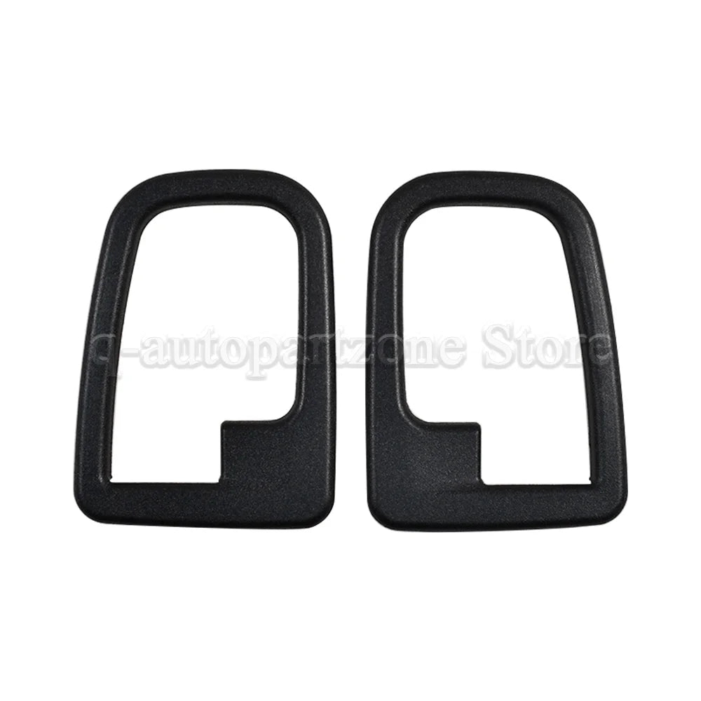 Black plastic door handle trim for BMW E36 (1992-1999) interior doors.