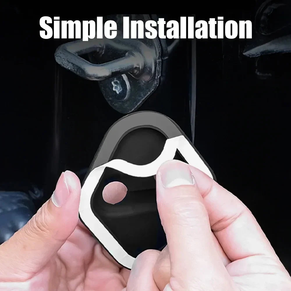 "Two to four pack of door latch cushions for BMW E36 E46 vehicles. these mute pads reduce clicking noise upon closing doors."