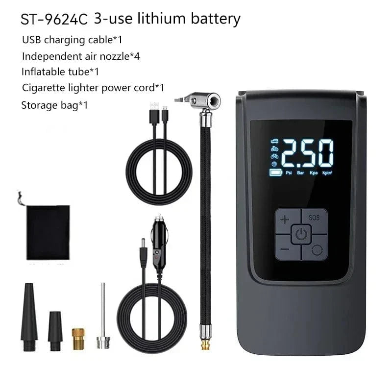 Portable Inflatable Air Pump Car Tire Inflator - JustUsRacers