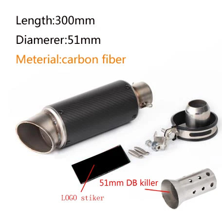 "Suzuki GSX-S1000 / Versys Universal GP Carbon Exhaust: Sleek, high-performance muffler featuring a compact design with singl