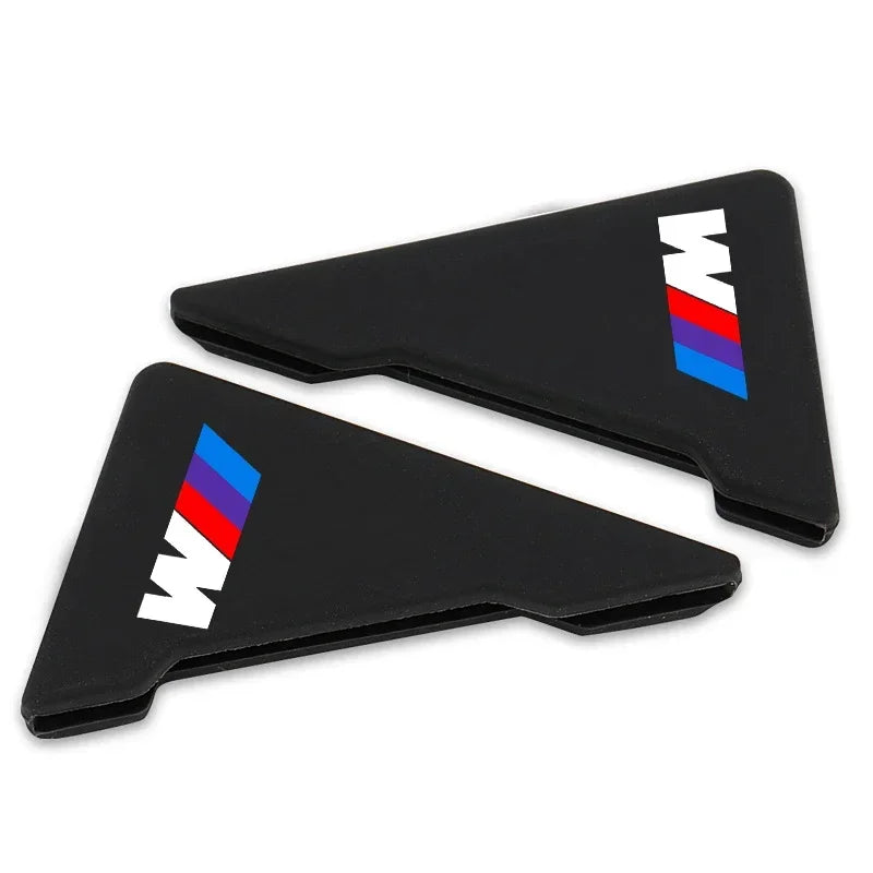 "2 pieces BMW M door corner guards for R1 model: silicone anti-collision covers for BMW side mirrors."