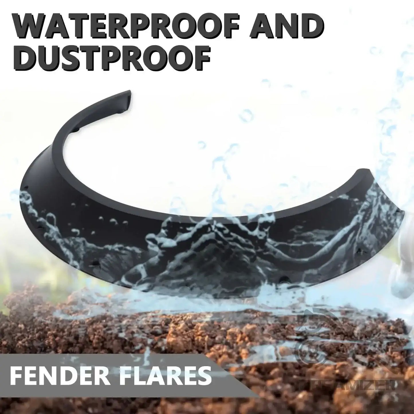 4PCS Universal Car Fender Flares Wheel Arch Extensions - JustUsRacers