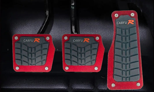 'Car pedals with brake and accelerator, anti-slip pads for manual transmission seats - upgrade comfort.'
