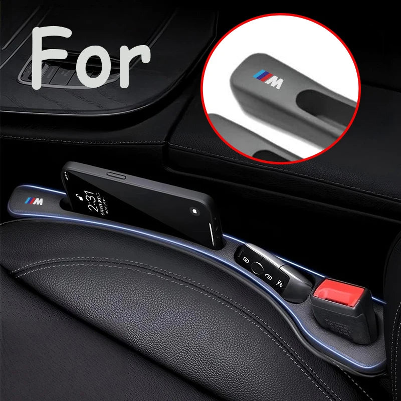 Two BMW seat gap fillers for models E34, E36, E39, E46, E60, and F30. Enhance comfort and appearance with these discreet acce