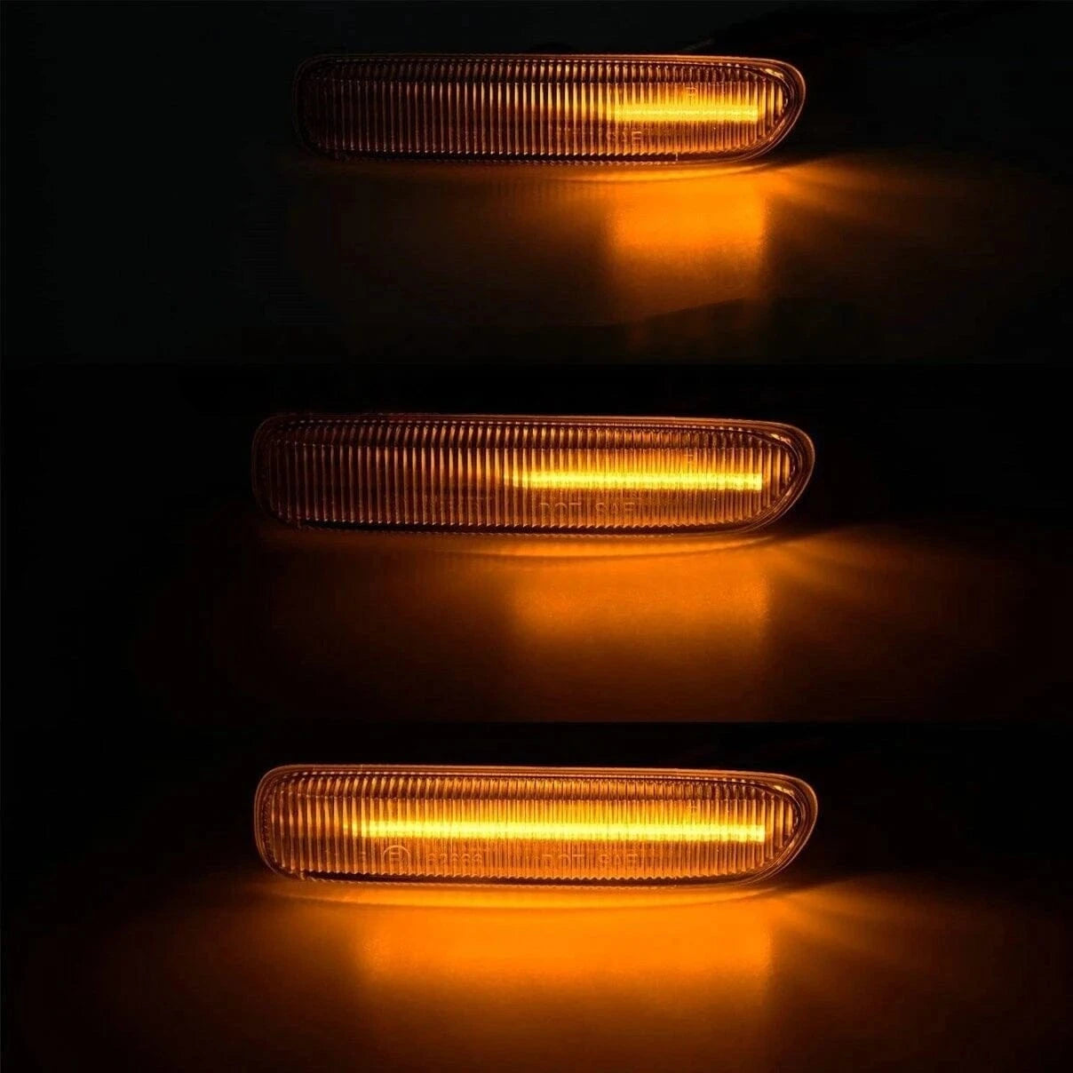 2Pcs Side Marker Fender Turn Signal Light LED Amber Clear BM2570107 For BMW E46 3-series 99-03 316i 318i Car Light Assemblies - JustUsRacers