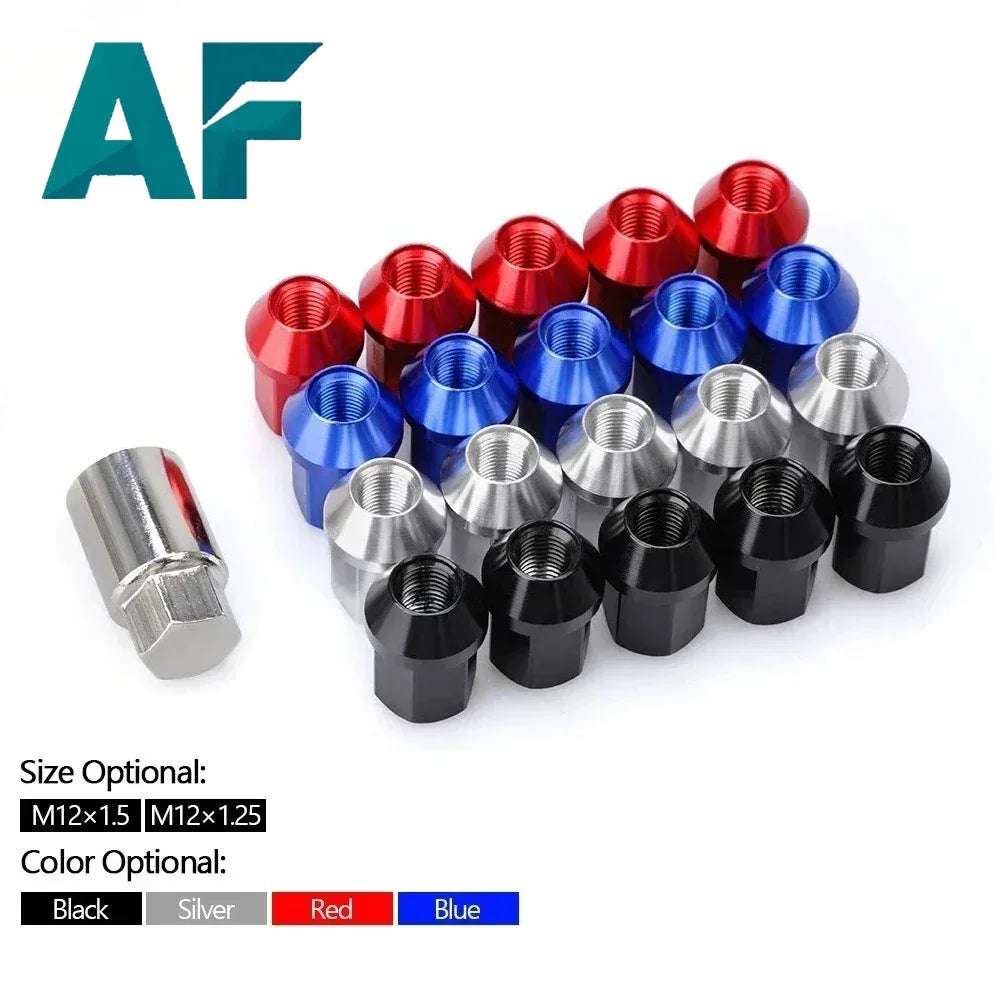 Car Anti-Theft 6061 Aluminum Alloy Wheel Lock Nuts - JustUsRacers