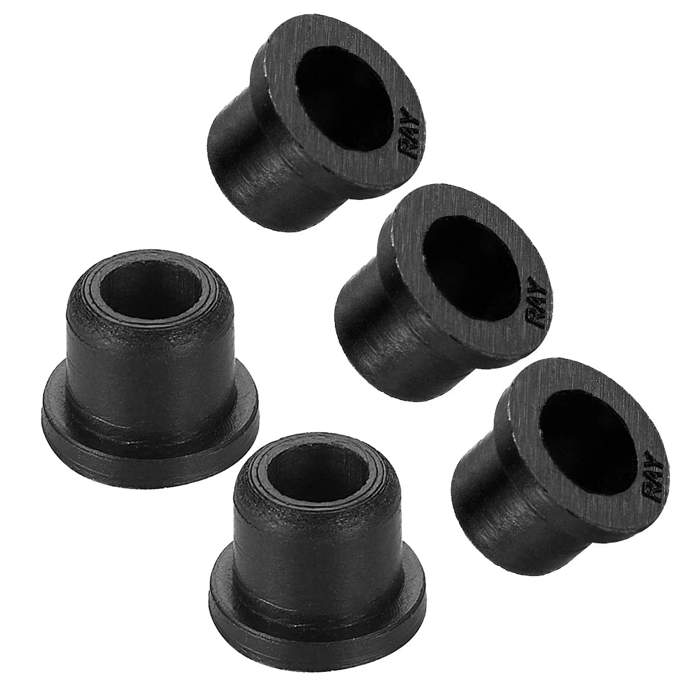 Ten black BMW emblem grommet clips for securing badges.