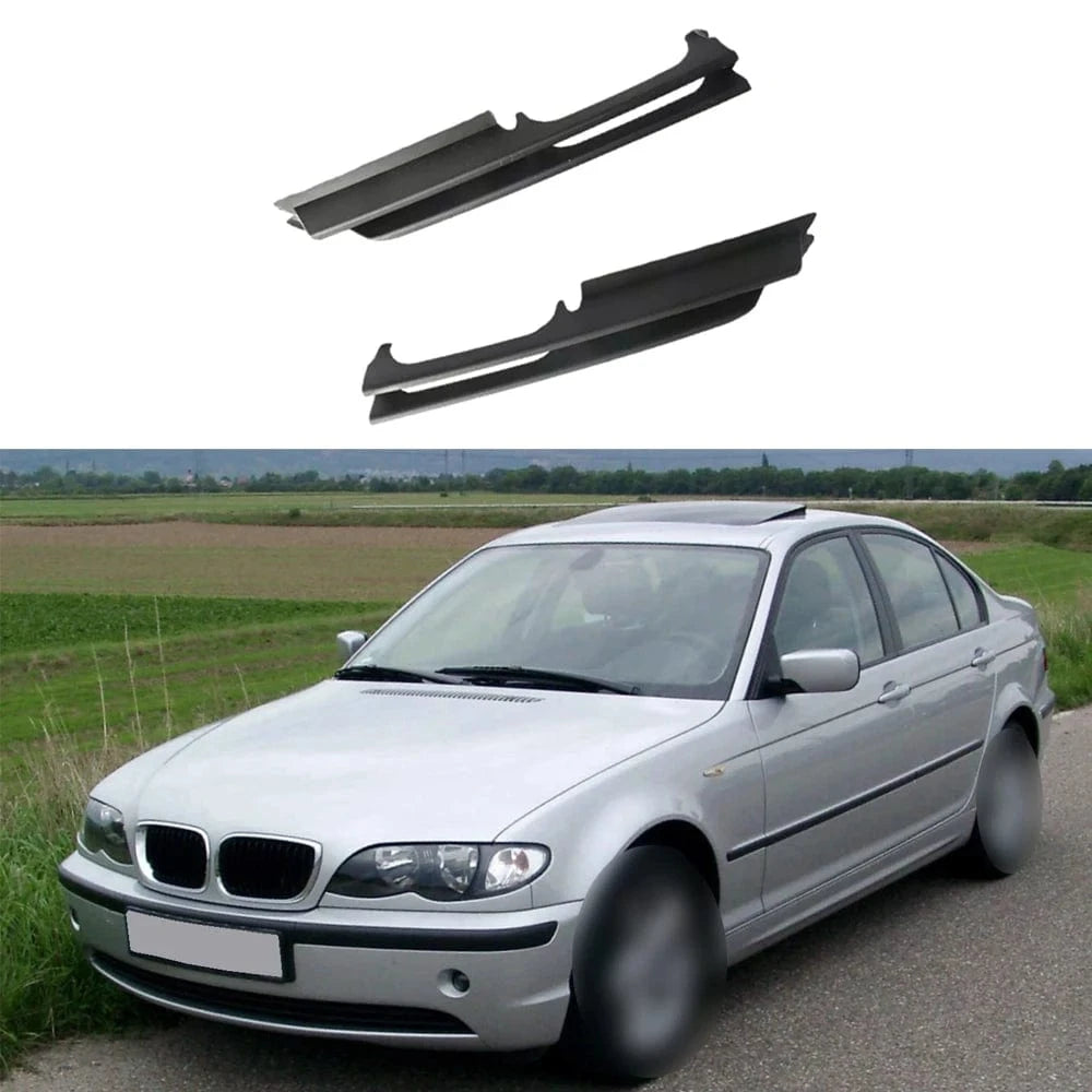 Pair Left Right Front Bumper Fog Light Grille for BMW E46 (2001–2005) - JustUsRacers