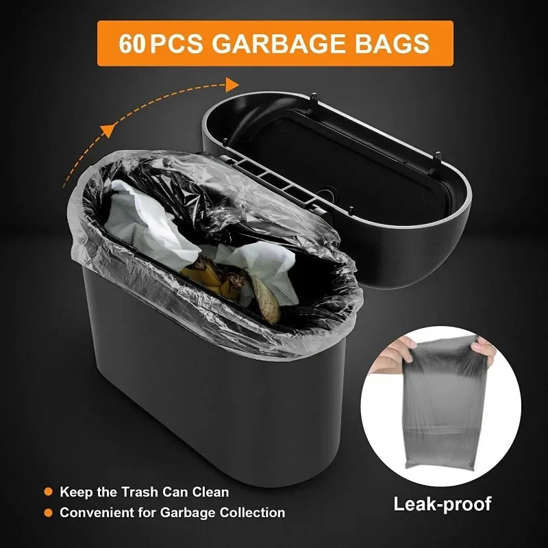 Hanging Car Trash Can with Lid - JustUsRacers