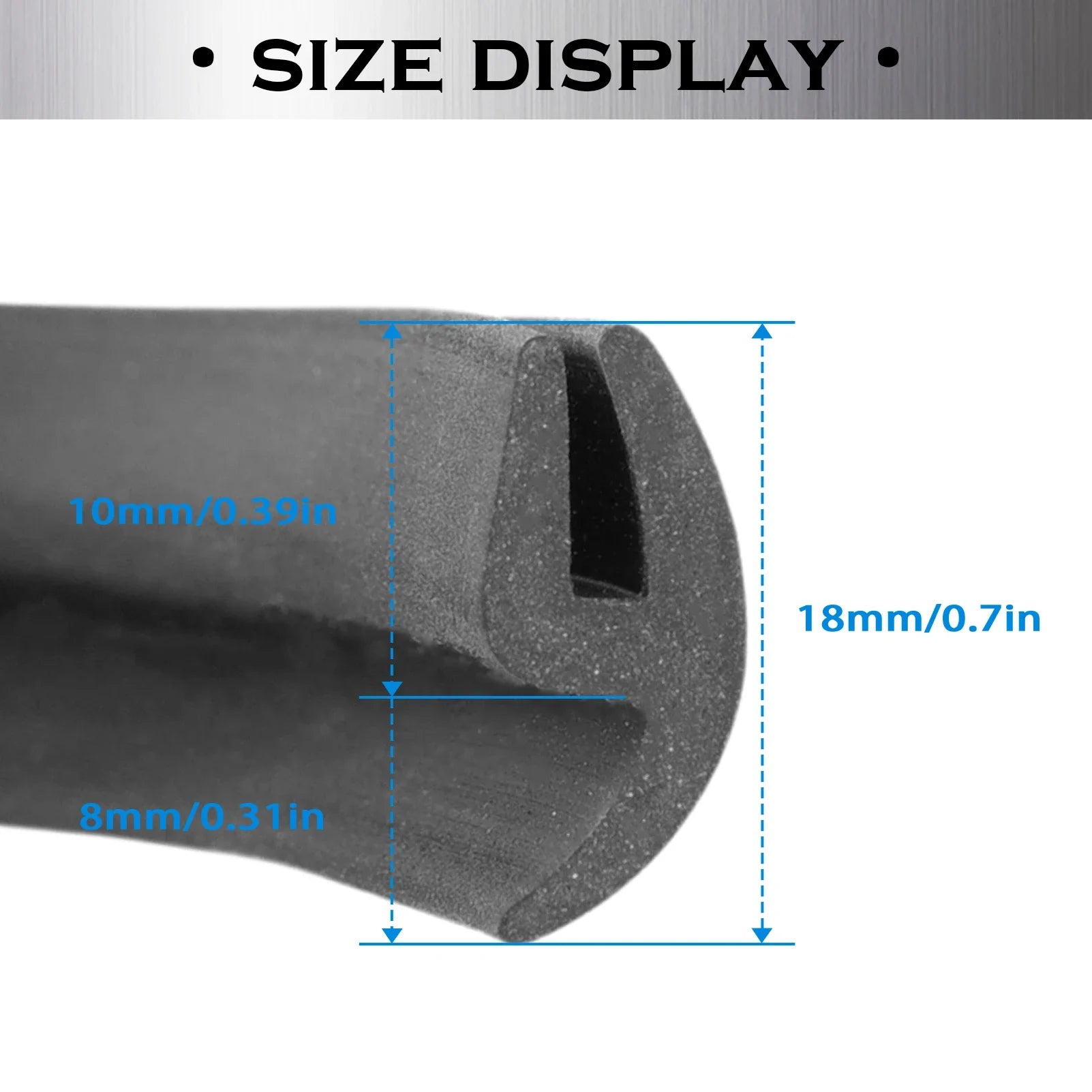 Black rubber seal strip measuring 1.7M for BMW E46, E36, E60, F30, and F10 models.