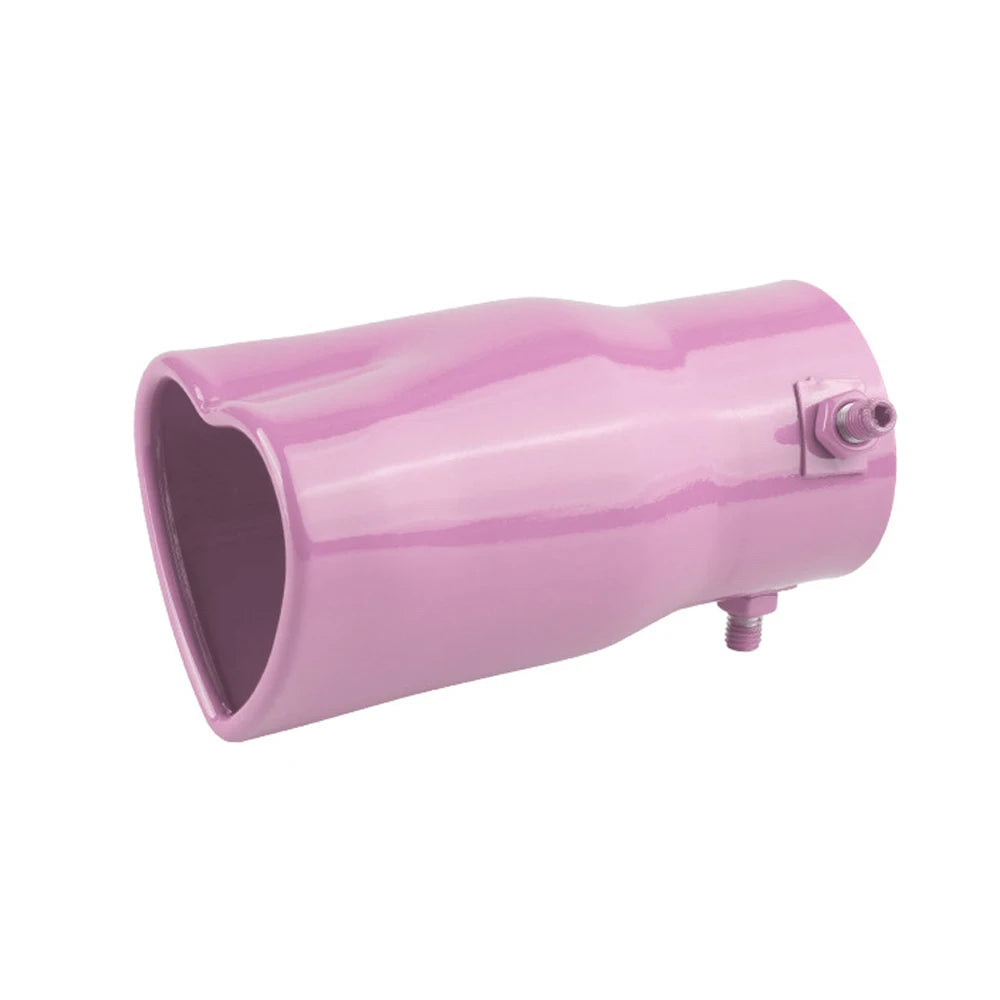 'Heart muffler with stainless steel body and polished finish. No cup.' Keep it brief, accurate, and SEO-friendly for accessib