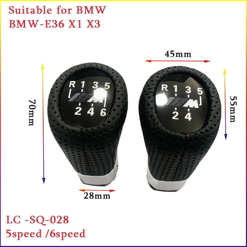 Two BMW shift knobs for manual transmission (E36 and up).