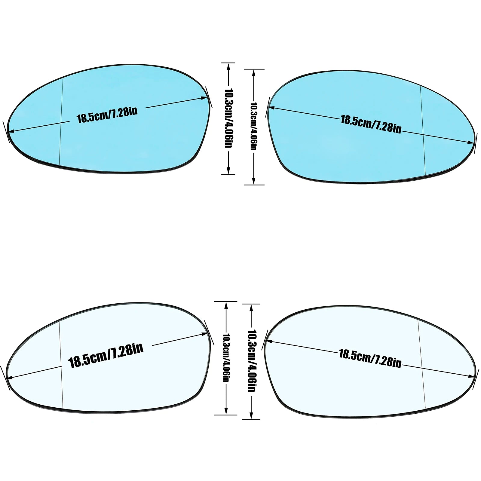"Heated mirrors for BMW E46 E90 E91 E87 E88: Left & Right side view mirrors."