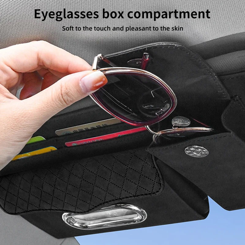 "BMW Sun Visor: Holds glasses, not hands. Ideal accessory for BMW E36, E39, E46 drivers."