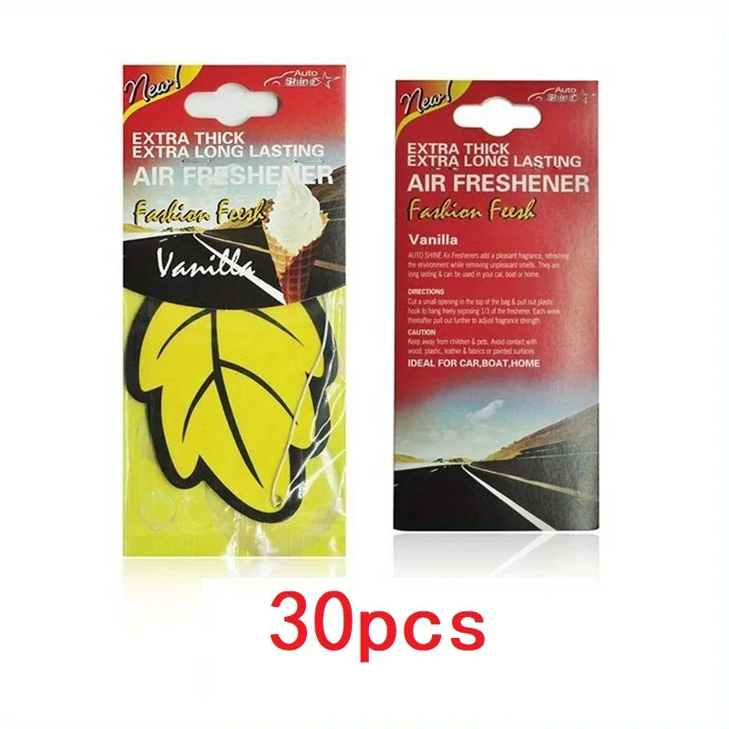 Car Air Freshener Natural Scented Tea Paper (3–60pcs) - JustUsRacers