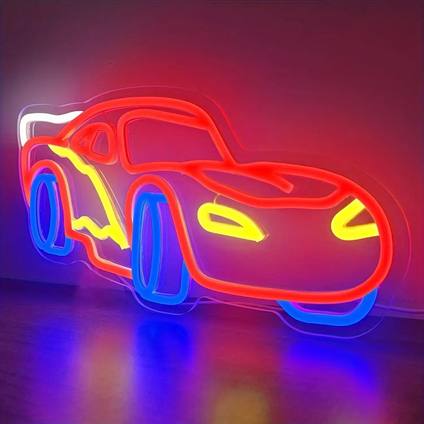 Car Neon LED Racing Sign for Bedroom or Game Room - JustUsRacers
