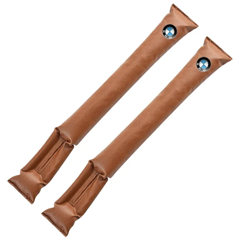Brown leather gap filler for BMW E36, E39, E46, E60 X5 seat applications.