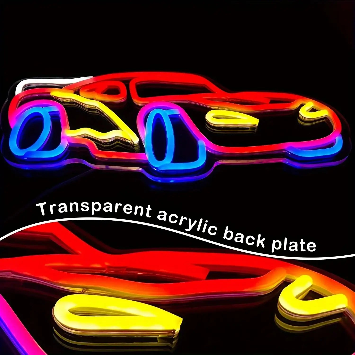 Car Neon LED Racing Sign for Bedroom or Game Room - JustUsRacers