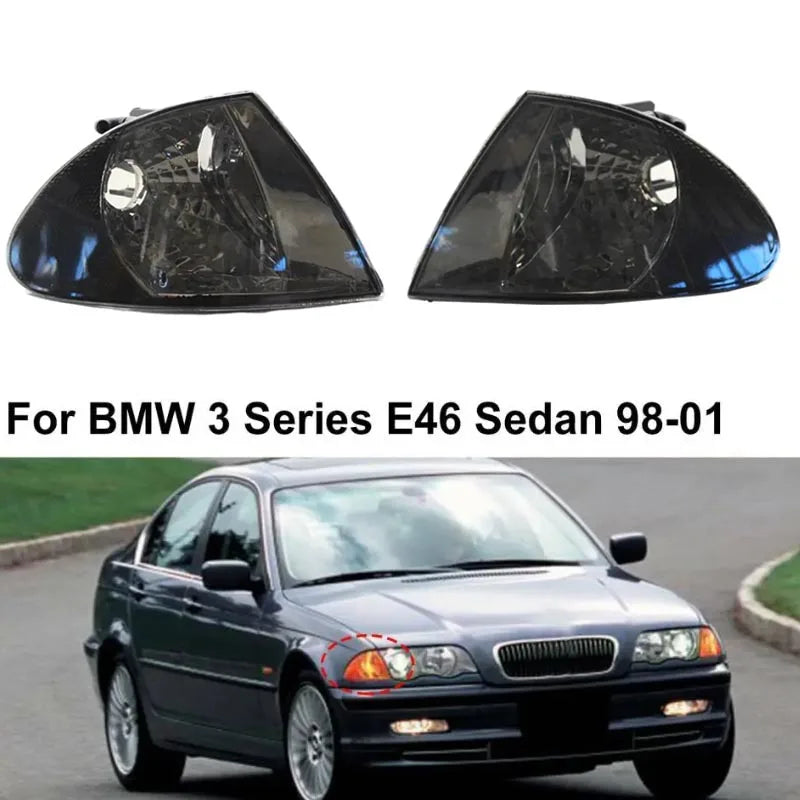 Car Front Left Turn Signal Indicator Housing 63136902765 for BMW 3 Series E46 Sedan (1999–2001) - JustUsRacers