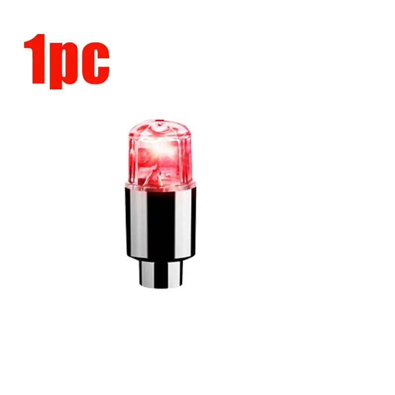 'Car hub LED lights: red neon on white valve cover. Fits most vehicles. Ambient glow upgrade.'