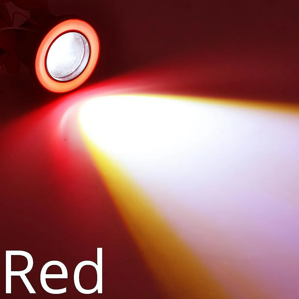 2Pcs 30W Car DRL Fog Lights with COB Angel Eye - JustUsRacers