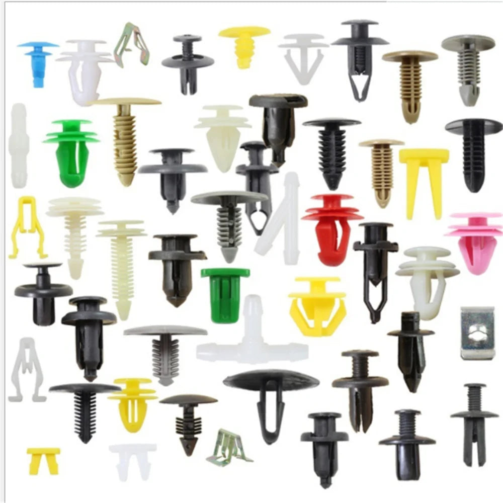 100-piece BMW Clip Assortment: E36, E46, E90 interior trim fasteners in various colors.