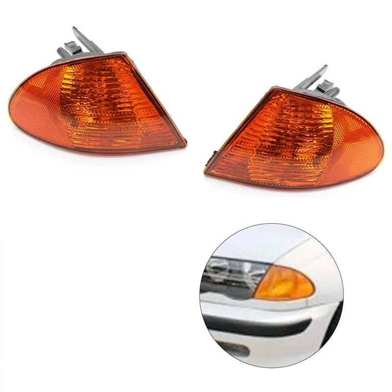 Car Front Left Turn Signal Indicator Housing 63136902765 for BMW 3 Series E46 Sedan (1999–2001) - JustUsRacers