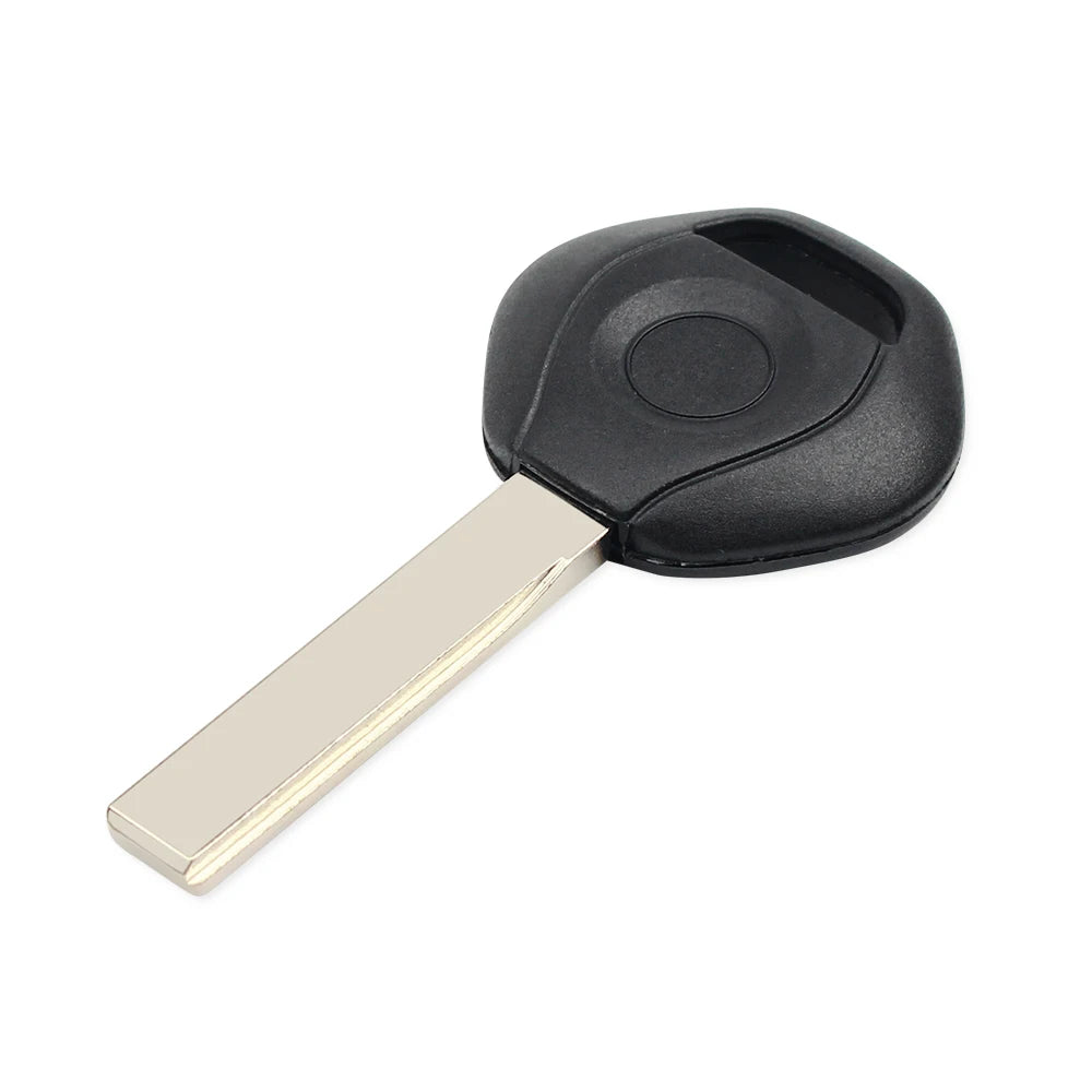 Replacement BMW car key shell with unmarked tag. For E36, E34, E38, E39, Z3 models using HU58 or HU92 keys. Uncut blade.