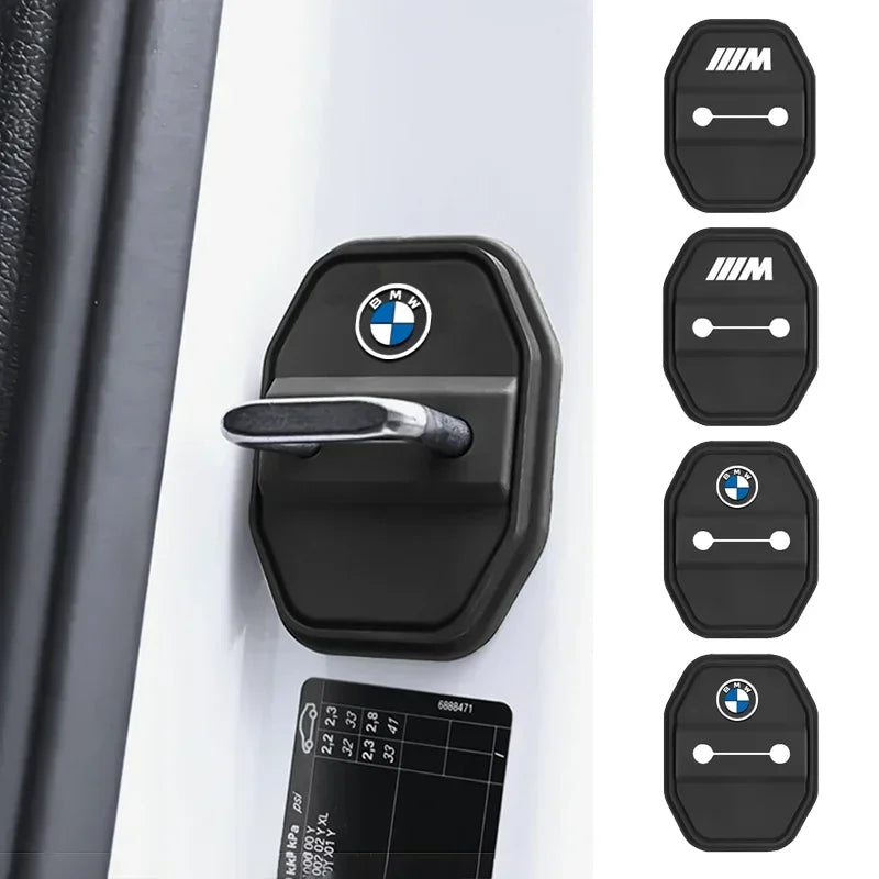 Two to four door lock latch cushions for BMW E36 E46 vehicles. These Mute Pads quieten the click of key fob entry. Compatible