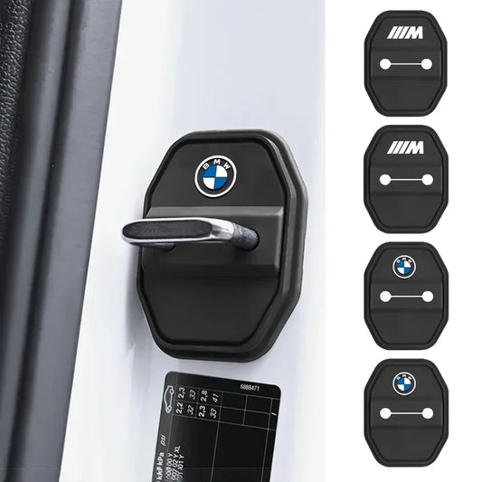 Two to four door lock latch cushions for BMW E36 E46 vehicles. These Mute Pads quieten the click of key fob entry. Compatible