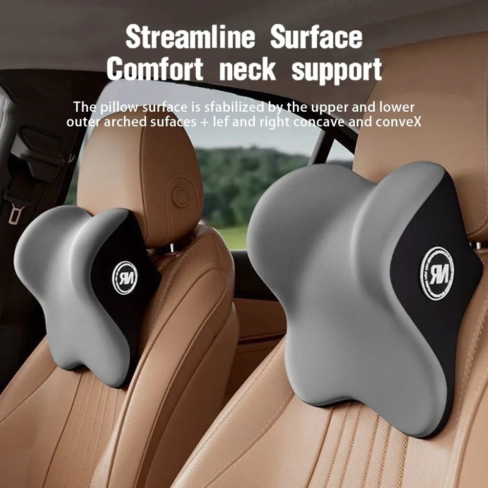 Memory Foam Car Headrest and Lumbar Cushion - JustUsRacers