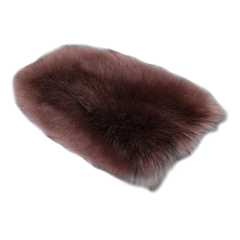 Furry Sheepskin Wool Car Armrest Cover - JustUsRacers