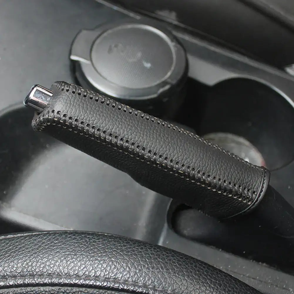 PU Leather Car Handbrake and Gear Shift Cover - JustUsRacers