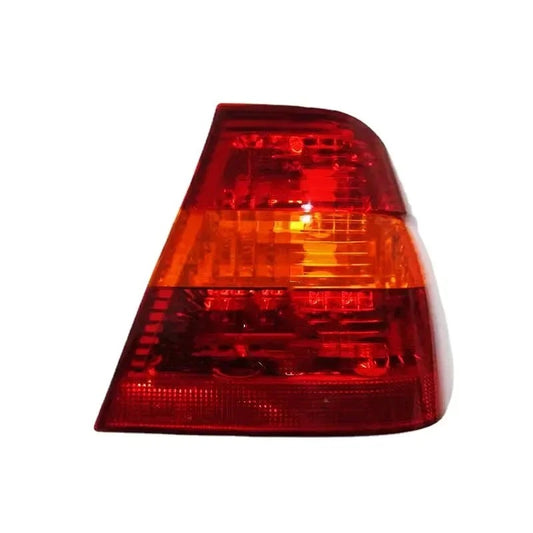 "2002-2005 BMW E46 3 Series rear taillight: red/clear driver's side lamp."